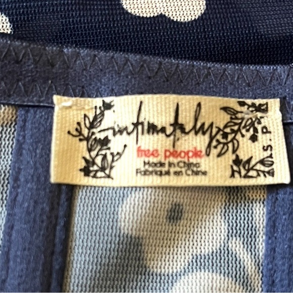 Free People Women’s Small Printed Floral Patterned Slip Dress - Picture 4 of 8